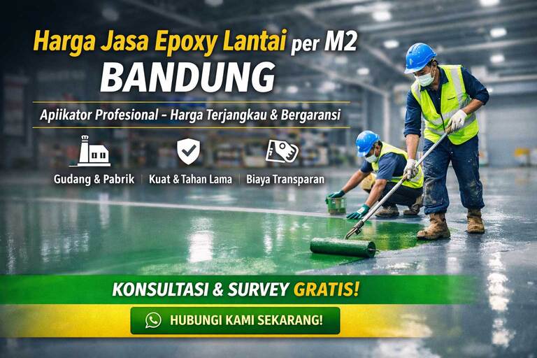 harga jasa epoxy lantai per m2 bandung