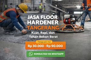 harga jasa floor hardener per m2 tangerang